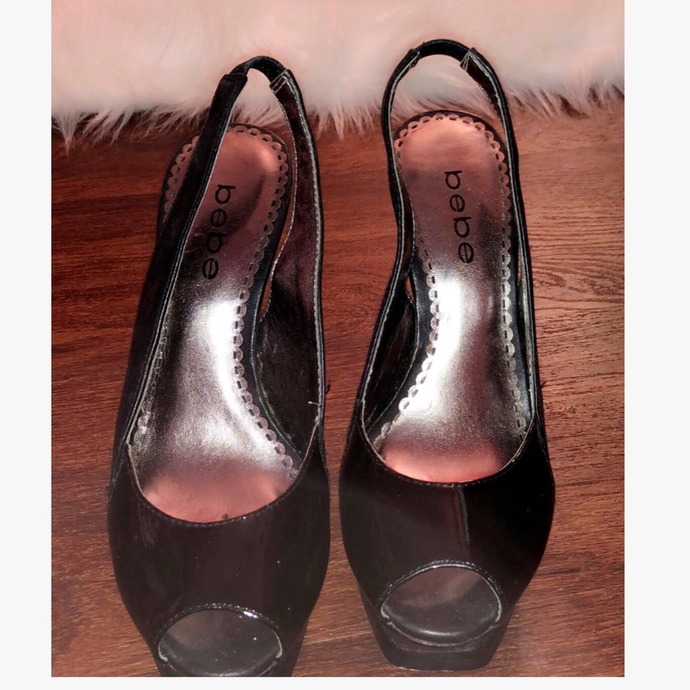 Peep toe heels